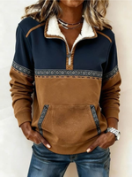 Navy & Brown