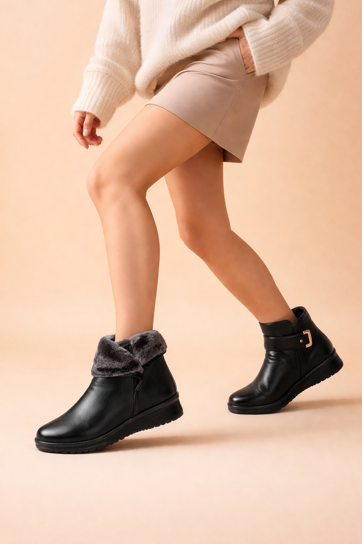 All-weather women's warm boots featuring non-slip grip for ultimate comfort.