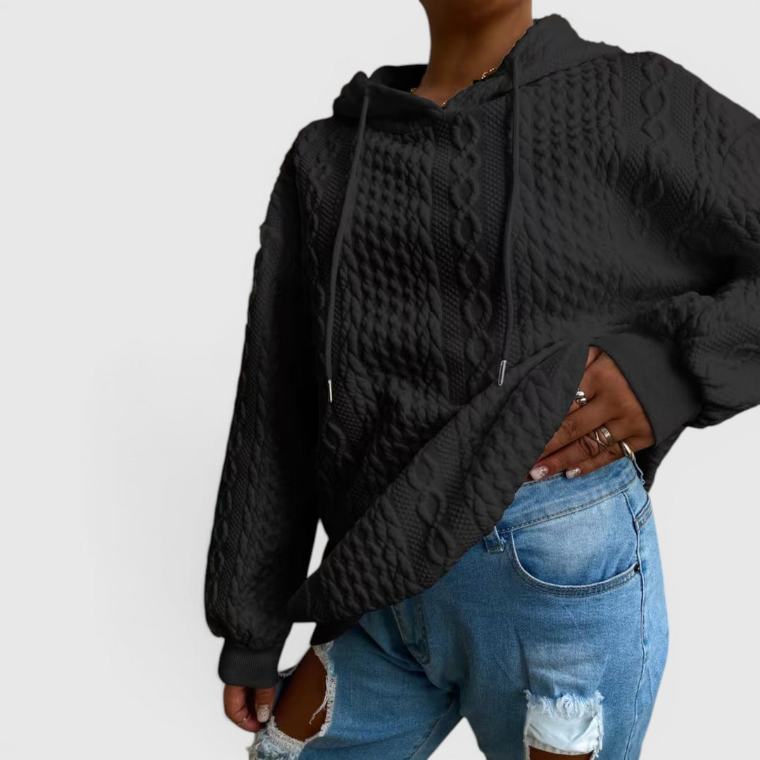 Soft Plus Size Women's Sweatshirt, relaxed fit, long sleeve, perfect for everyday casual wear.