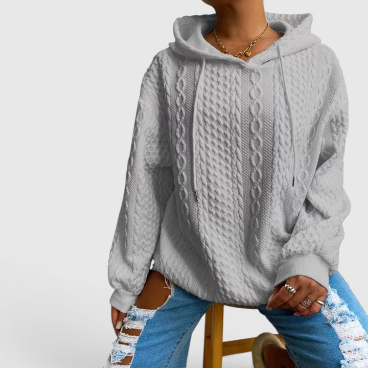 Versatile Women's Plus Size Relaxed Fit Sweatshirt, long sleeve, cozy for casual wear.
