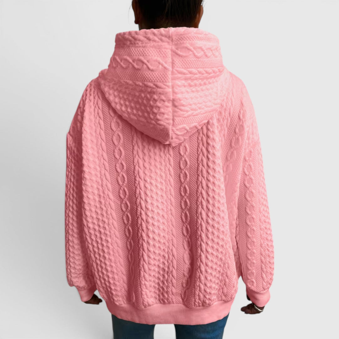 Women's Plus Size Casual Relaxed Fit Long Sleeve Sweatshirt, soft & cozy for daily use.