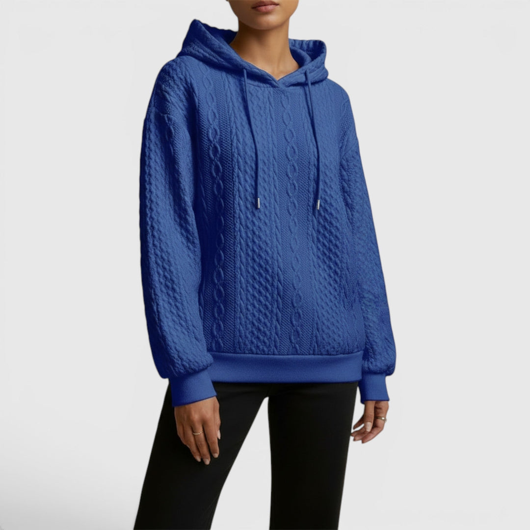 Everyday Style Plus Size Women's Hoodie, relaxed fit, long sleeve, comfortable pullover.
