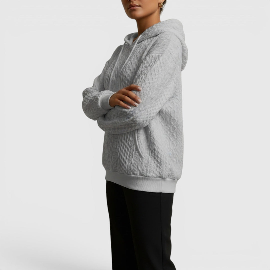 Versatile Plus Size Women's Long Sleeve Relaxed Fit Sweatshirt, cozy for any occasion.