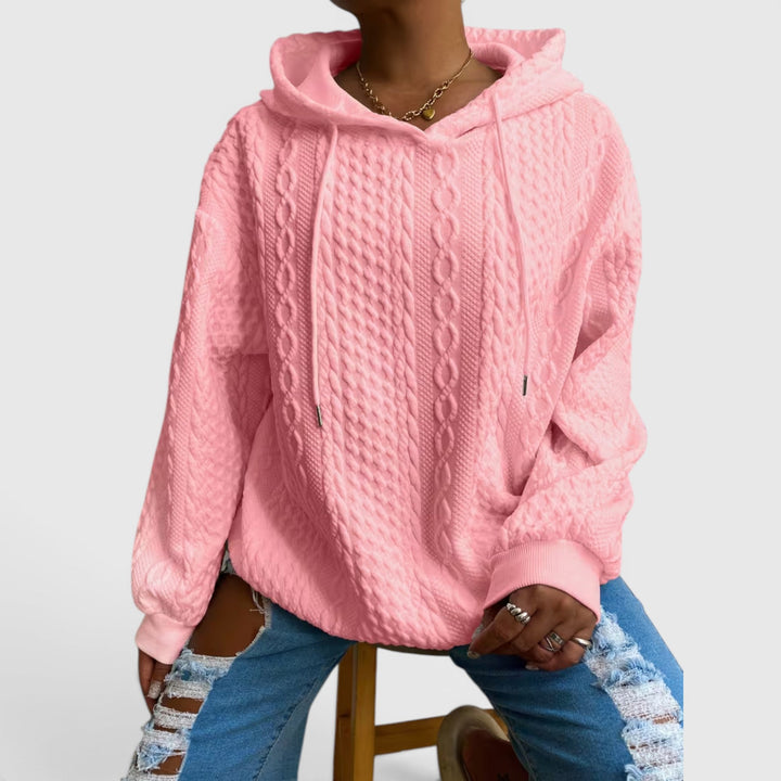 Comfortable Women's Plus Size Hoodie, relaxed fit, long sleeve pullover, versatile style.