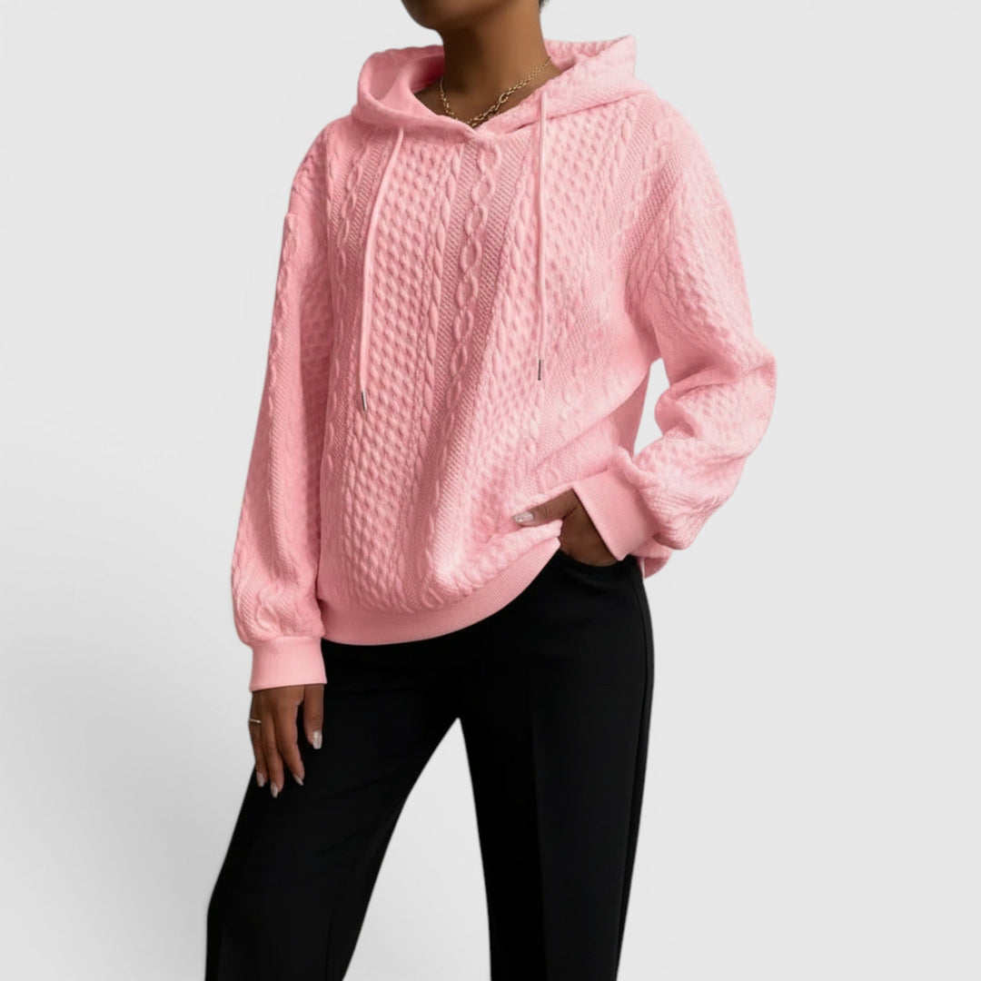 Cozy Plus Size Women's Relaxed Fit Long Sleeve Sweatshirt, perfect for casual everyday wear.