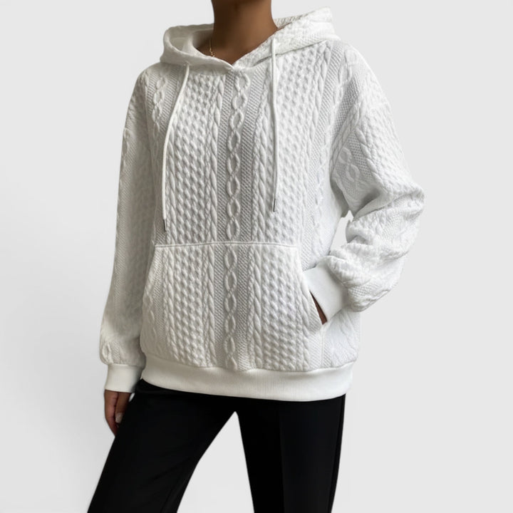Everyday Women's Plus Size Cozy Sweatshirt, relaxed fit, long sleeve for casual elegance.
