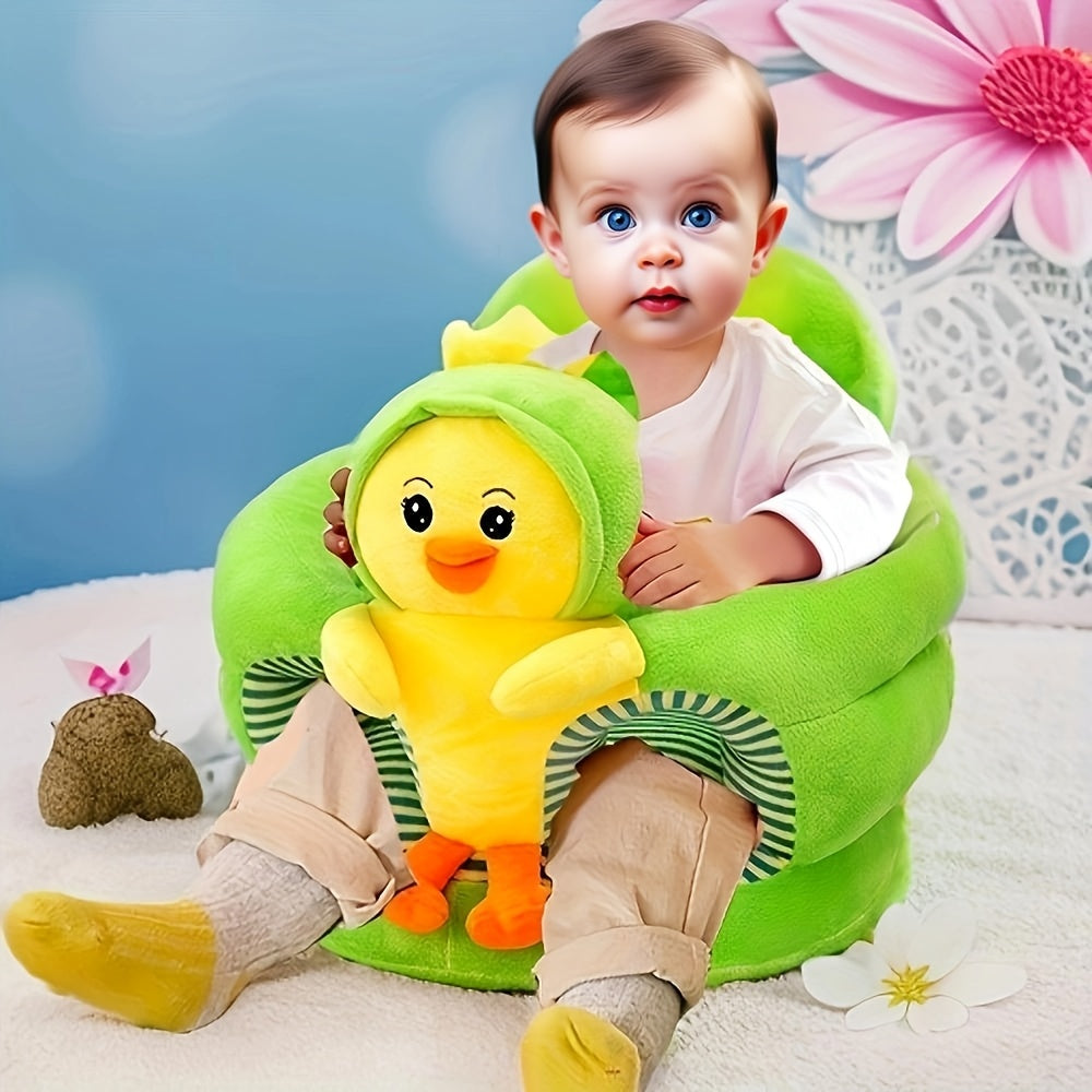 Cute animal plush baby sitting chair for infants learning to sit