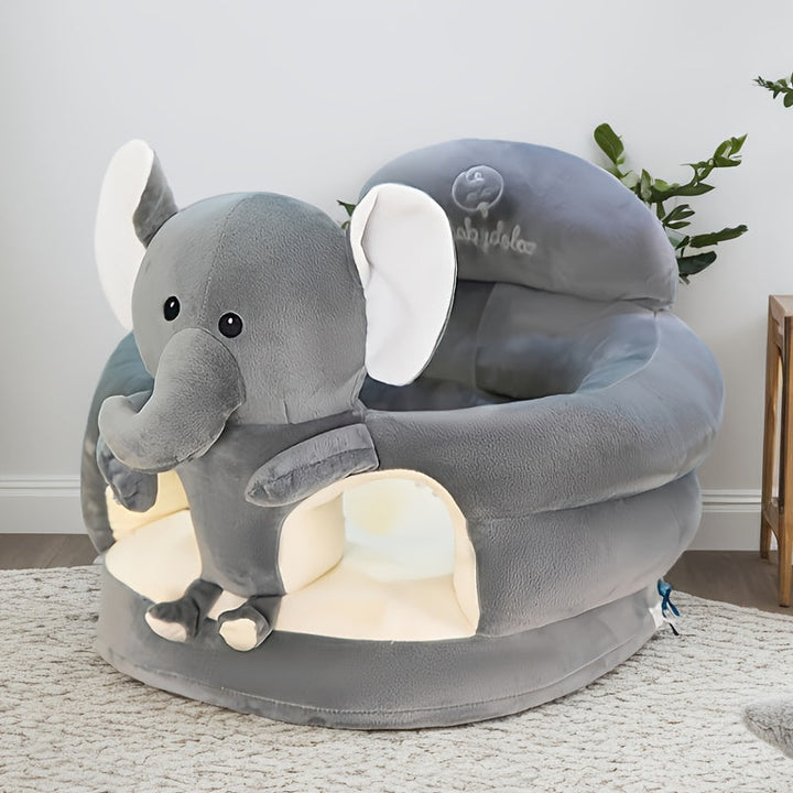 Soft plush baby support seat for toddlers' first sitting adventures