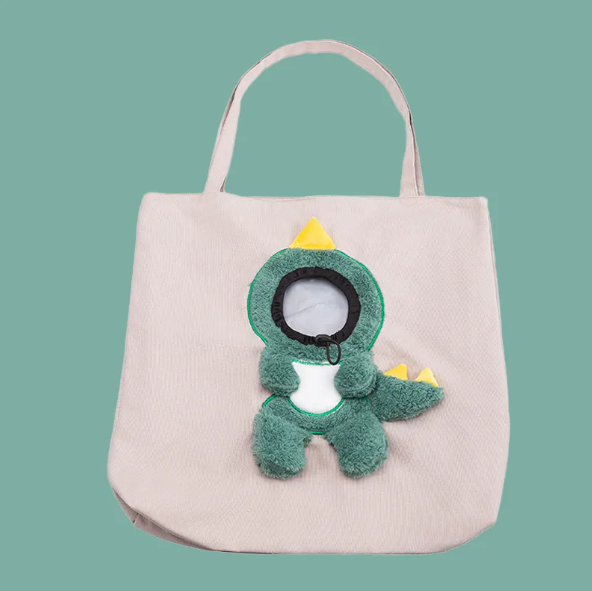 Cute animal design pet carrier bag, a practical & comfortable car travel solution for small pets.