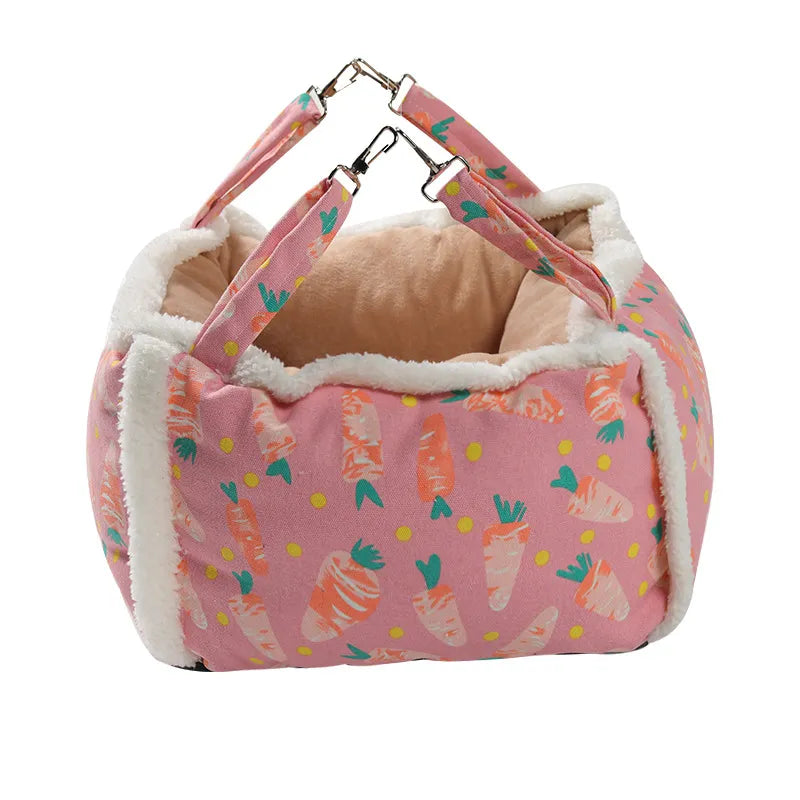 Washable, soft cat bed basket with a cute pattern, ideal for ultimate pet sleeping comfort.