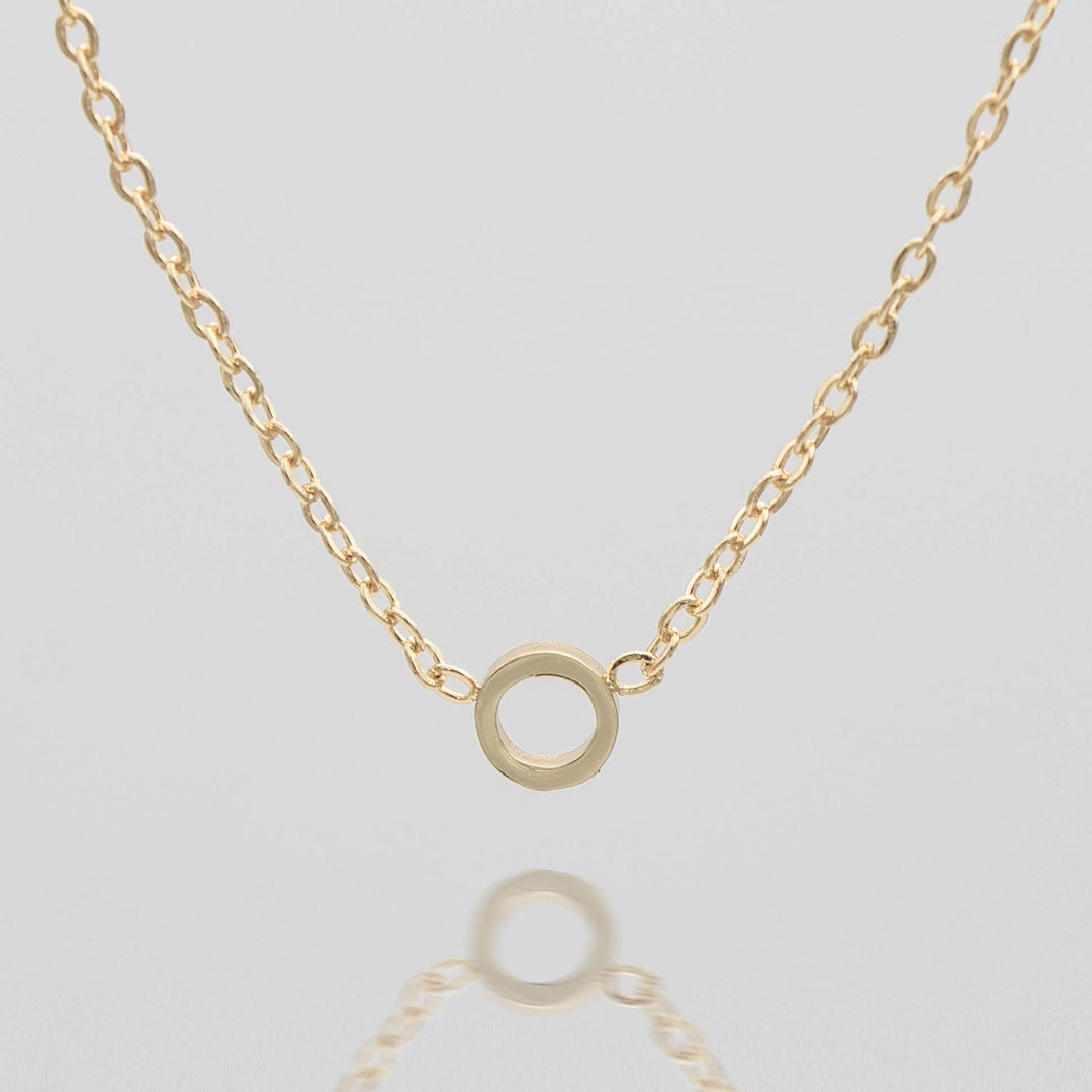 Silver dainty initial necklace, personalized gift for her.