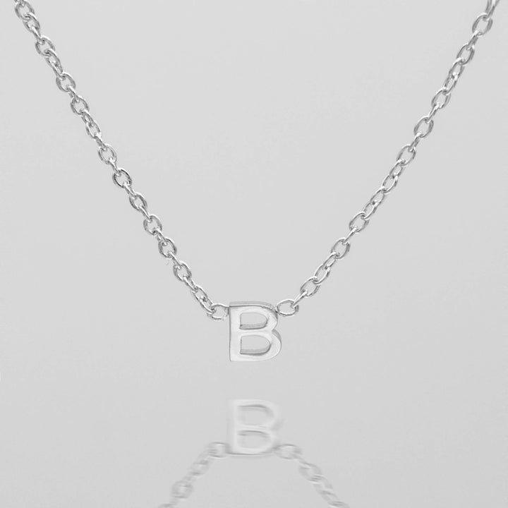 Gold letter initial necklace, personalized delicate jewelry for women.
