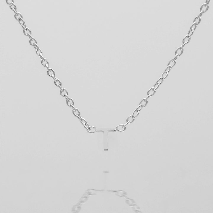 Personalized gold initial necklace, delicate women's jewelry.