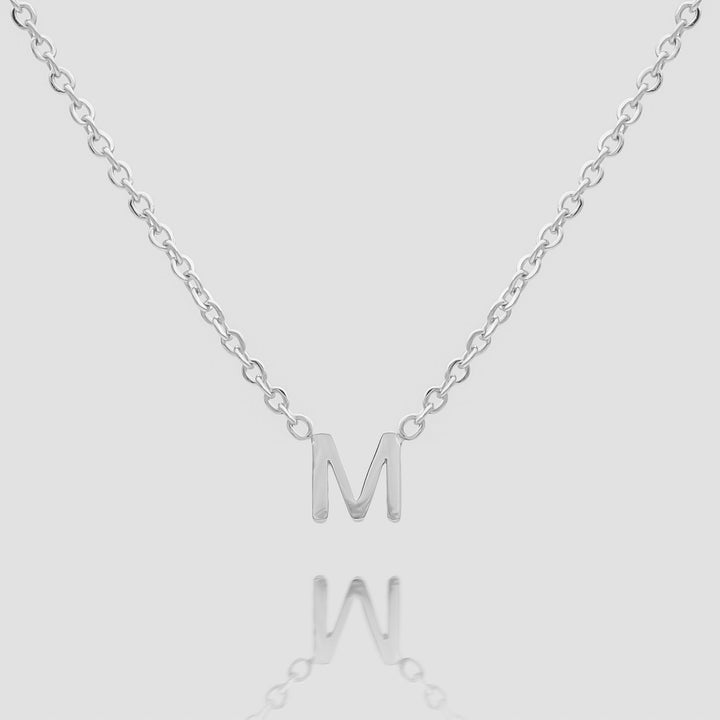 Gold dainty initial letter necklace, personalized gift for her.