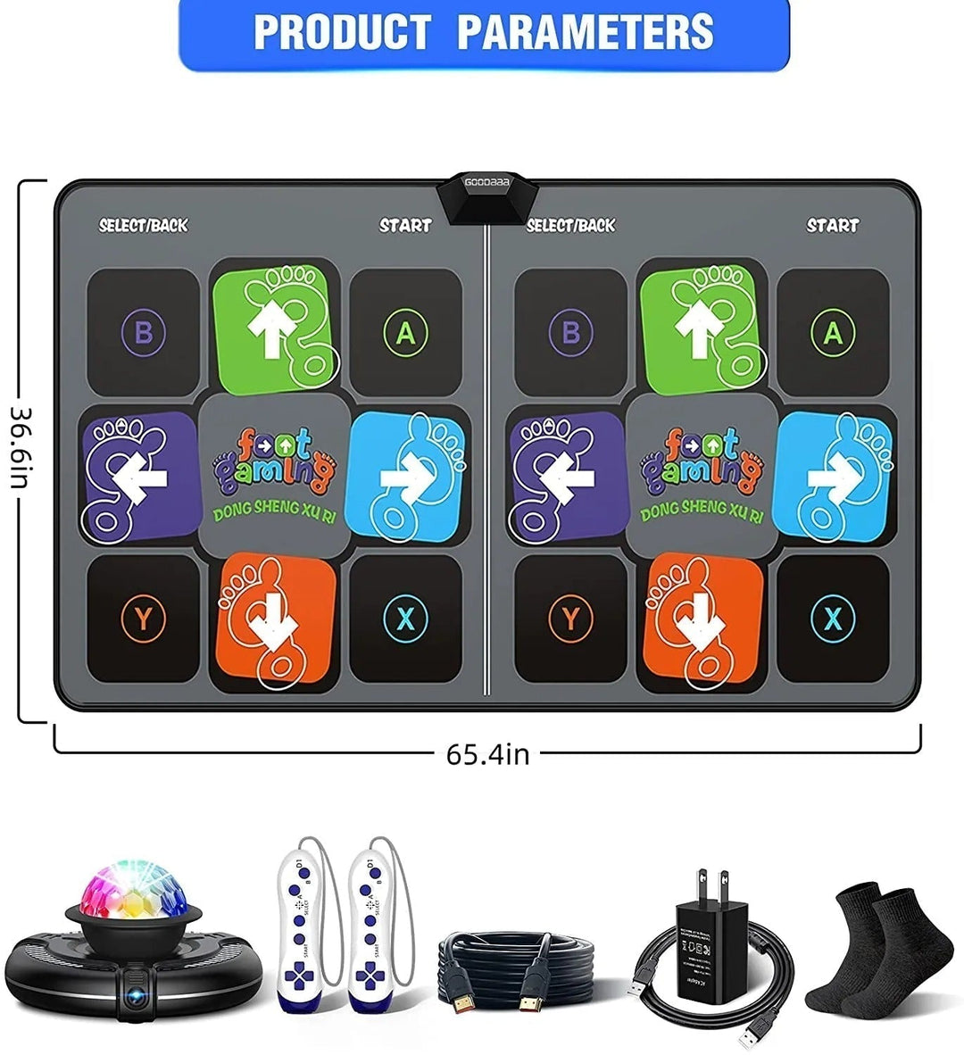 Child playing on the DanceMaster interactive dance mat, engaging in active play