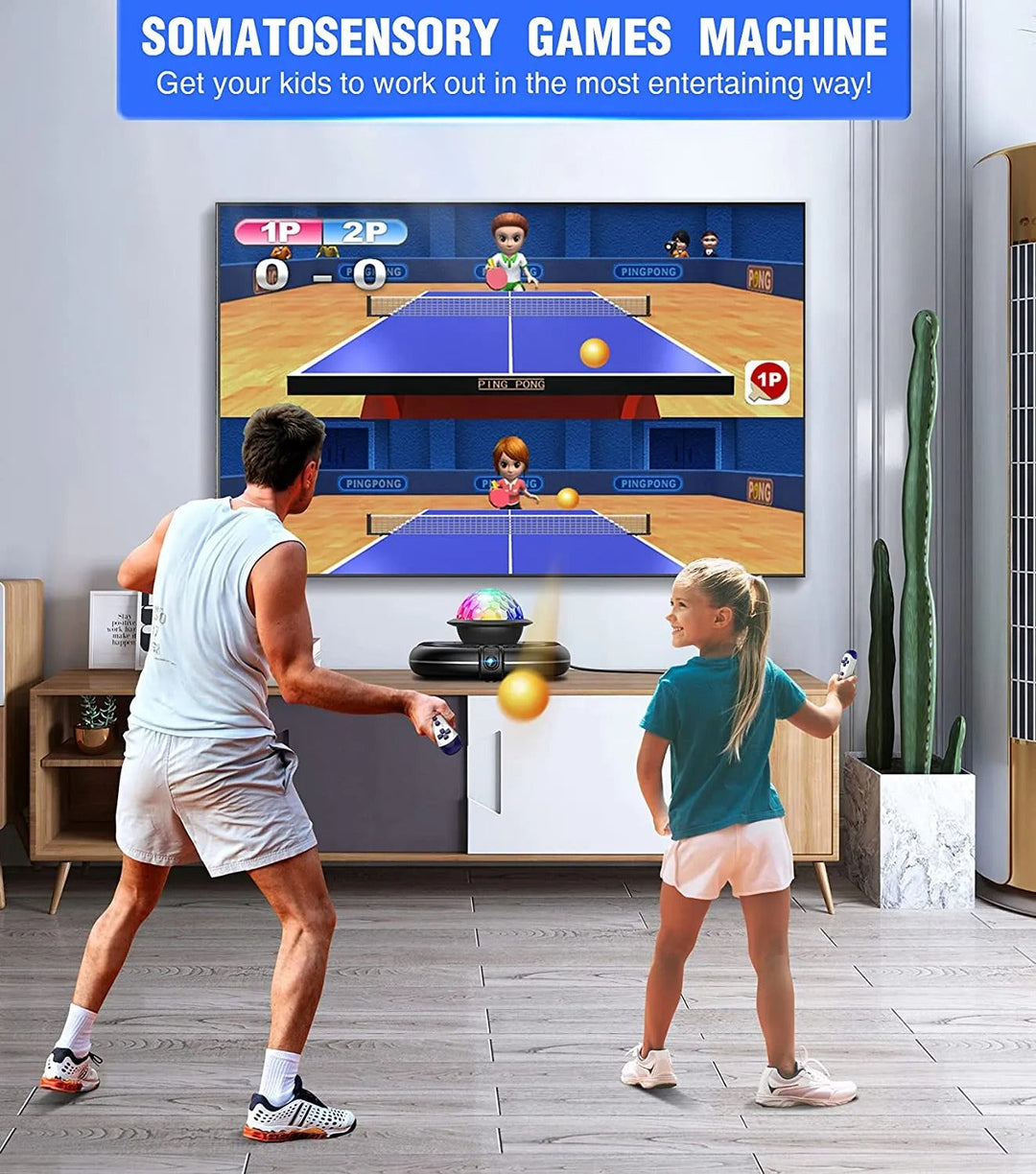 Person following steps on the DanceMaster interactive dance mat, a fitness activity