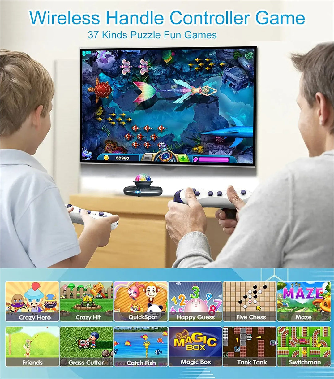 The DanceMaster dance mat connected to a screen, showing interactive game display