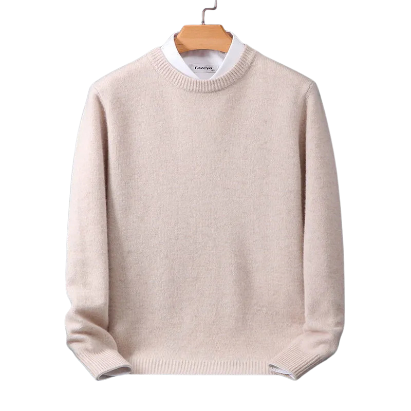 Basic, timeless Daniel sweater with a comfortable round neckline.