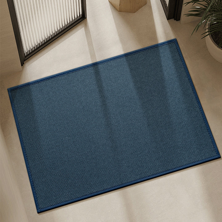 Dark gray anti-slip entrance mat, durable & easy to clean, perfect for home entryways.