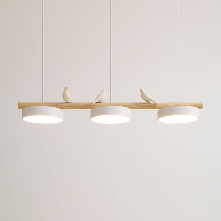 Eye-catching LED bird pendant light, a unique modern decorative fixture.