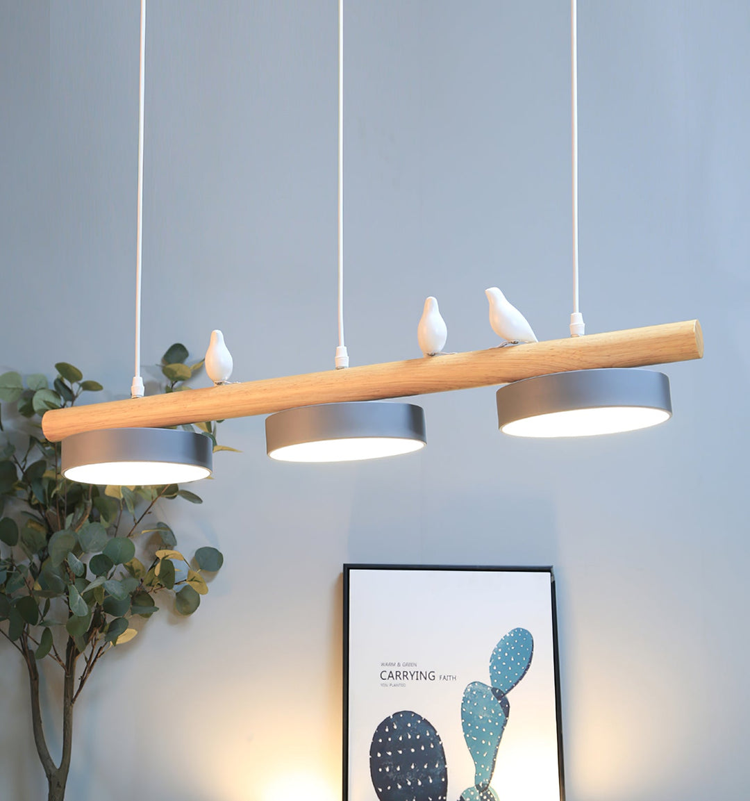 Modern decorative bird ceiling lamp, an ambient LED pendant light.