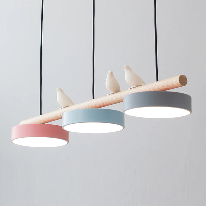 Decorative bird LED ceiling light, a contemporary addition to interiors.