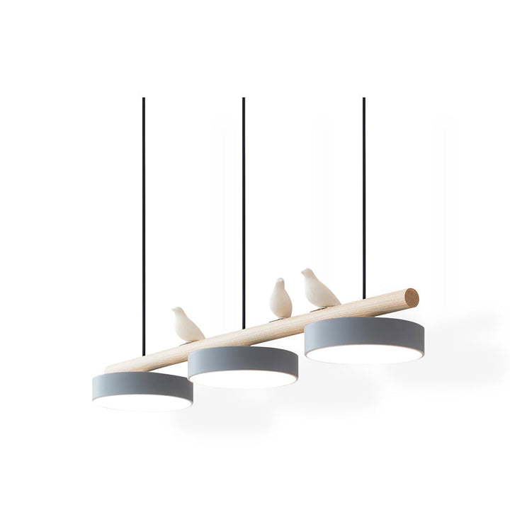 Elegant LED bird pendant, a decorative lamp offering ambient light.