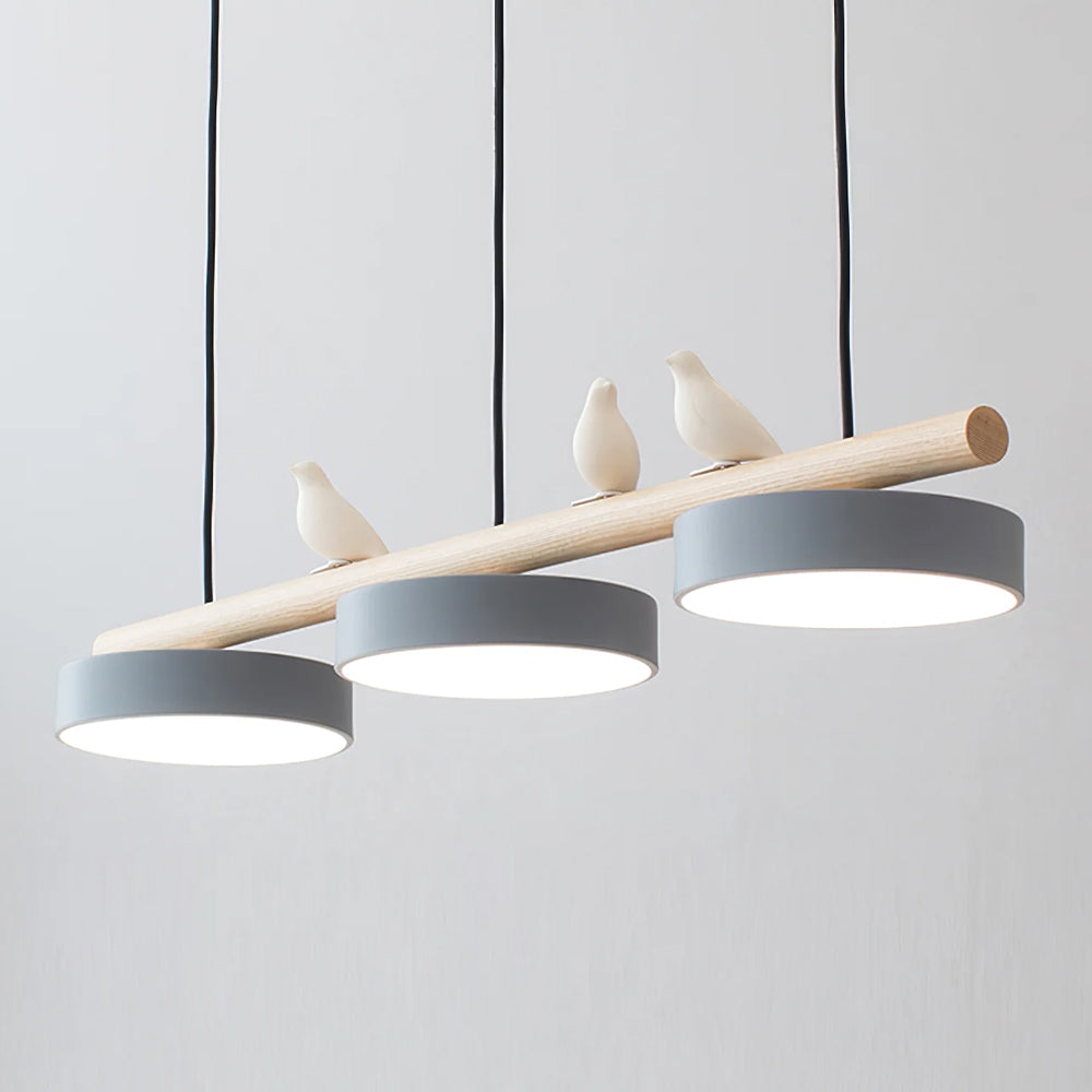 Stylish LED bird ceiling light, a unique decorative element.