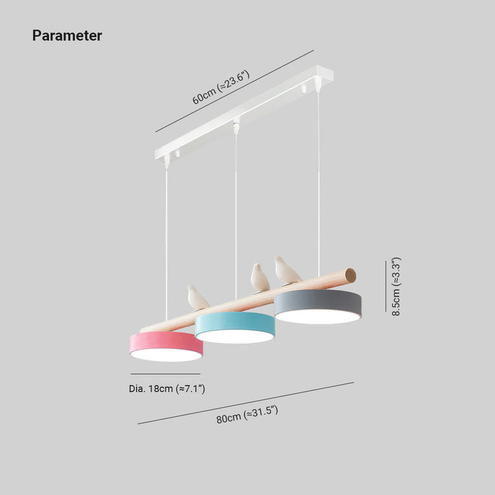 Adjustable LED bird pendant lamp, perfect modern lighting for any room.