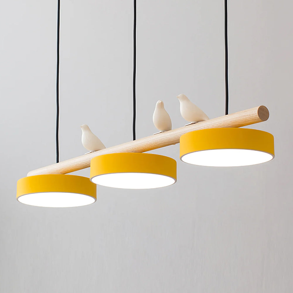 Modern bird pendant lamp with adjustable LED, ideal for stylish homes.