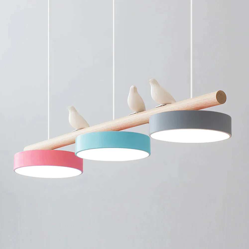 Unique adjustable LED bird light, a modern pendant for home decor.
