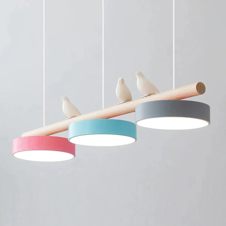 Unique adjustable LED bird light, a modern pendant for home decor.