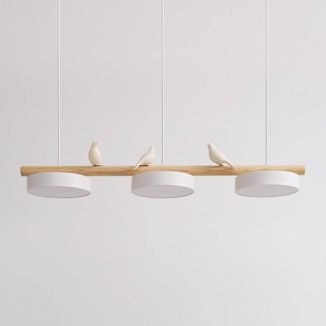 Contemporary decorative bird ceiling light with adjustable LED feature.