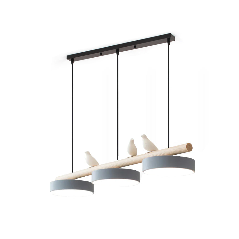 Sleek LED bird pendant light, offering modern lighting and home decor.