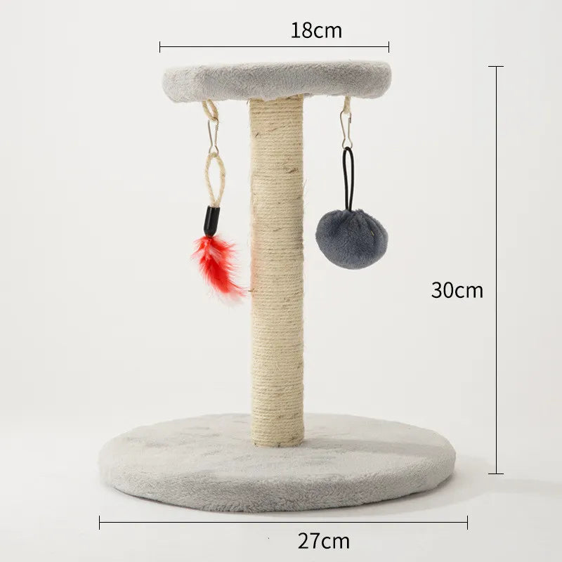 Furniture protector cat scratching post, sisal surface with whimsical heart & star decor. Keeps cats entertained & claws healthy.