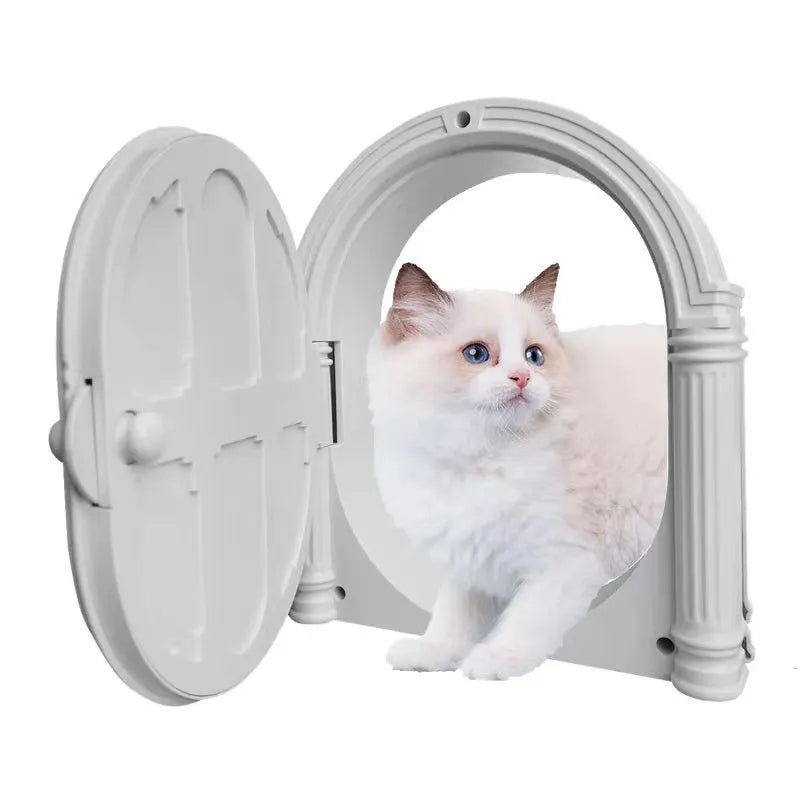 Pet enrichment front door toy. Interactive & decorative accessory for cats, mice, hamsters. Durable pet play.