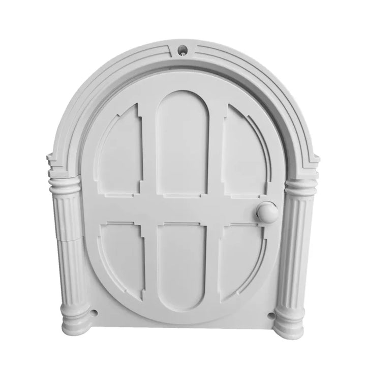 Durable interactive front door toy for cats & small pets. Enrichment for hamsters, mice, gerbils. Pet play fun.