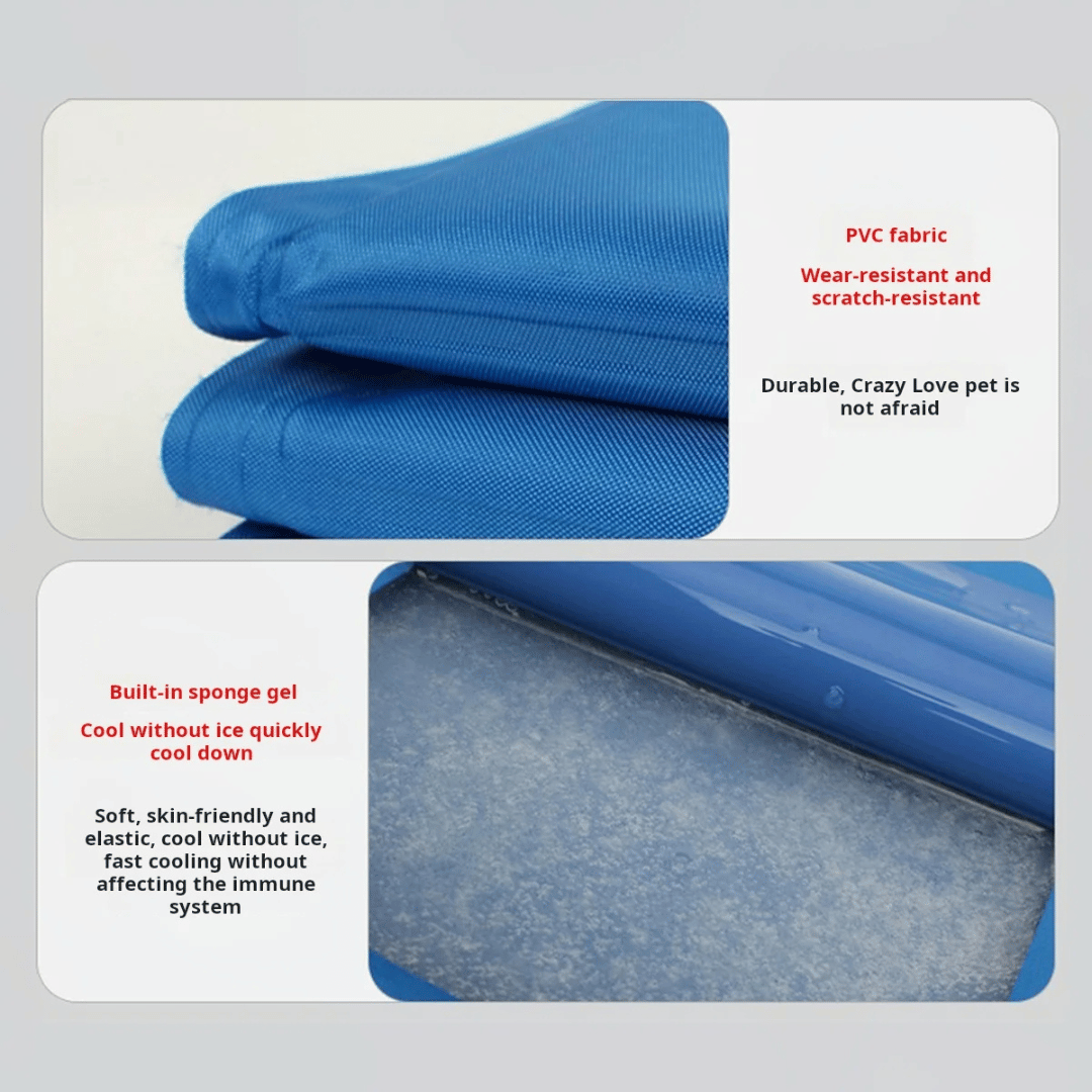 Essential pet supplies: a durable, water-resistant dog cooling mat for hot weather.