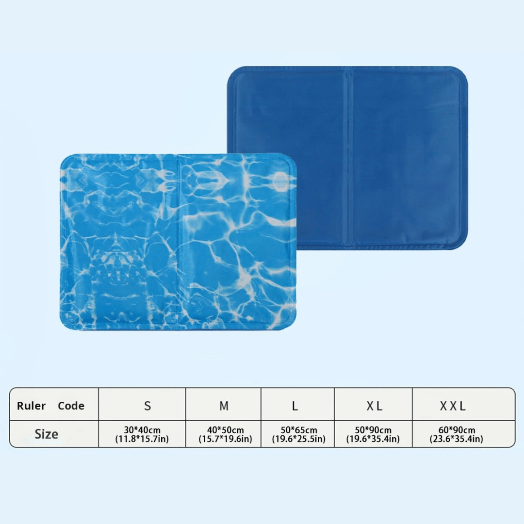 Pressure-activated gel cooling mat, ideal for pets needing summer heat relief.