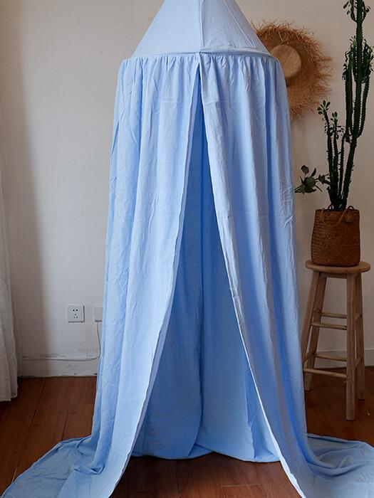 Beautiful baby bed canopy made from soft chiffon and cotton, perfect for magical nursery decor or a cozy kids' play tent.