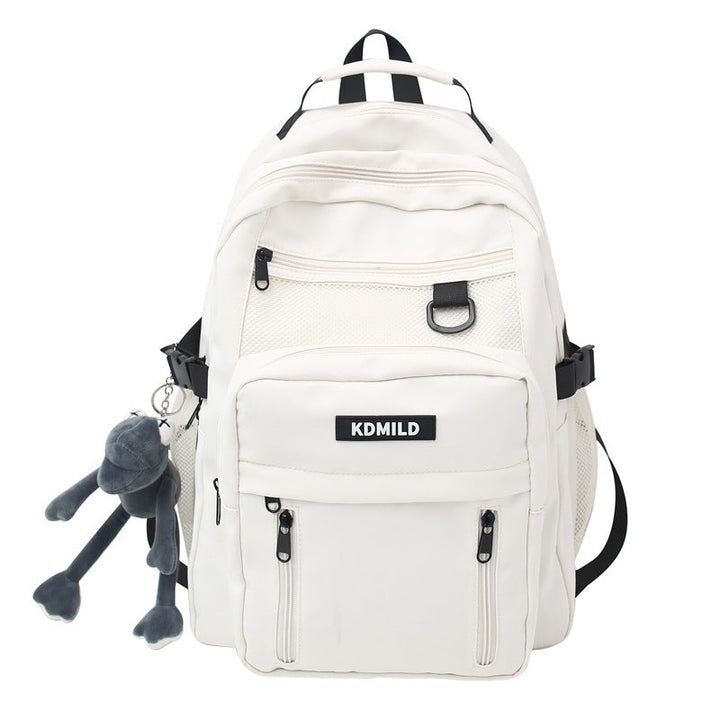 Spacious and water-resistant multi-pocket travel bag, perfect durable backpack for students and commuters.