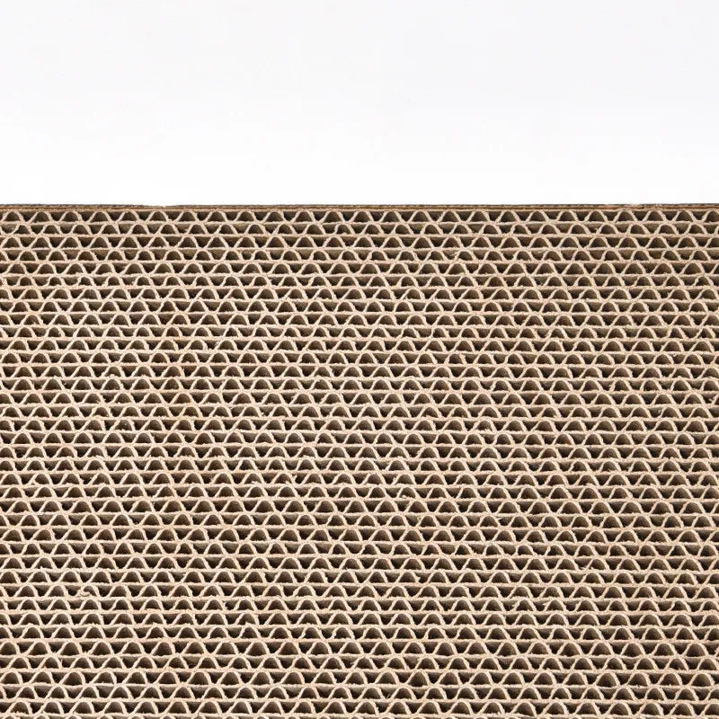Interactive cat scratching mat with built-in toy, perfect for feline play & healthy claws.
