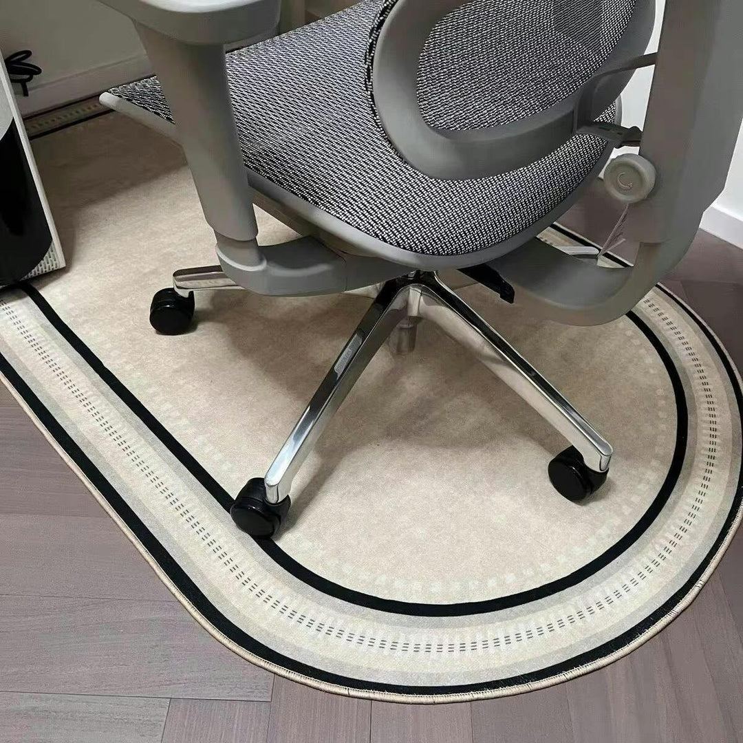 Durable office chair mat for hardwood floor protection, non-slip & clear, perfect for home office or gaming.