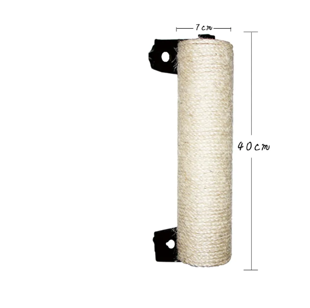 Wall-mountable cat scratching roller for door frames, essential pet supplies for healthy feline claws.