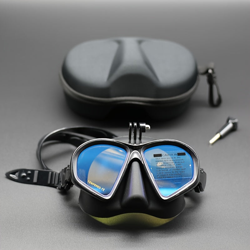 High-quality tempered glass mask providing superior durability for diving adventures.