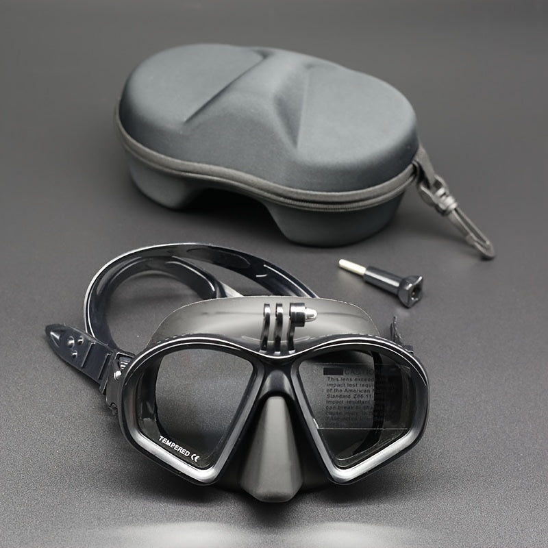 Swimming mask with anti-fog properties, perfect for pool and ocean use.