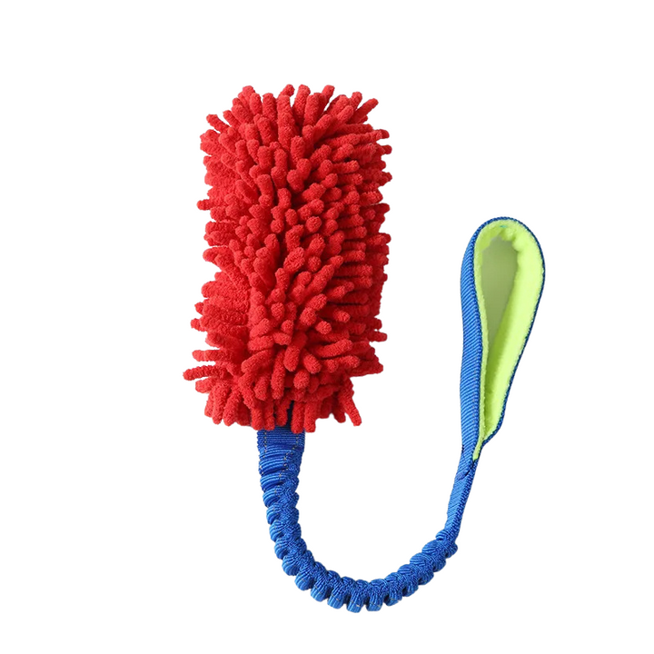 Essential dog accessory: Tug Buddy toy for strong chewers and active play.