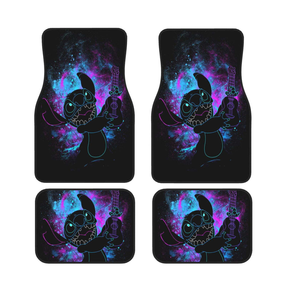 Black universal car floor mats, heavy-duty, interior protection. Non-slip and very durable.