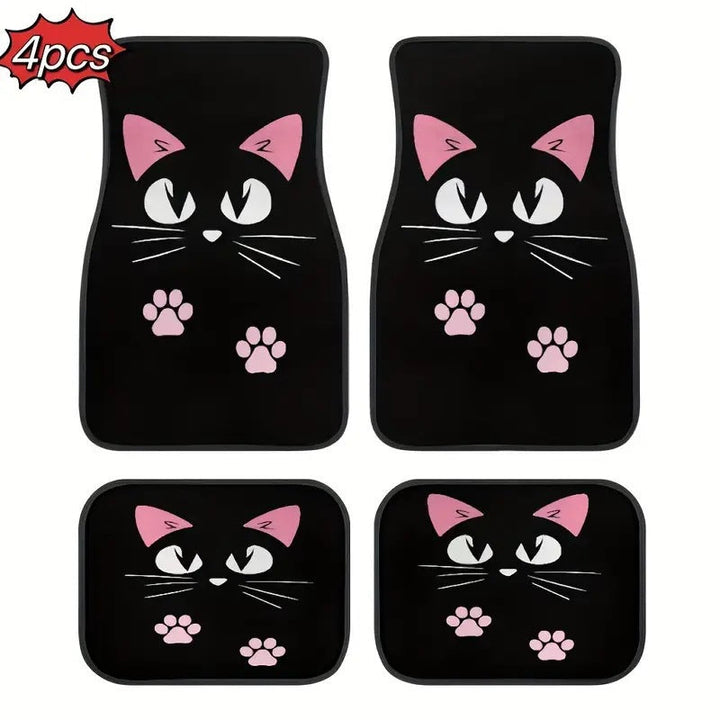 Heavy-duty universal fit automotive floor mats, non-slip design. Easy clean, durable.