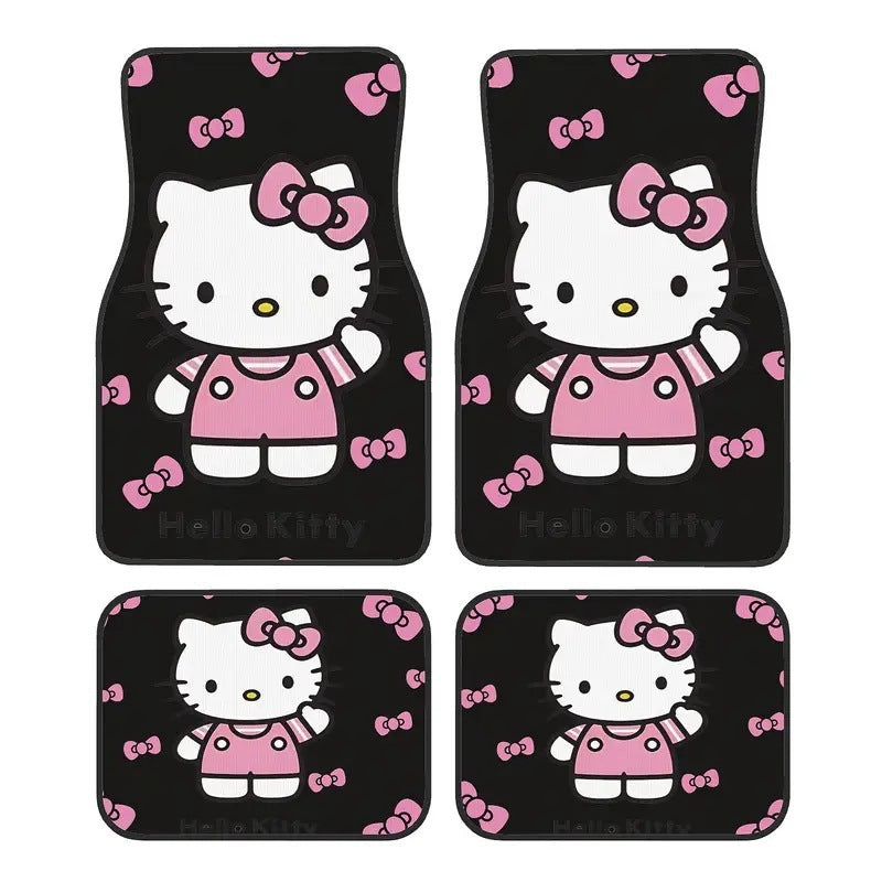 Non-slip universal car floor mats, heavy-duty, interior protection. All-weather resistant.
